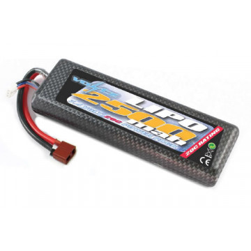Acumulator LiPo Voltz 2500mAh 2S 7.4v 20C Hard Case cu Conector Deans