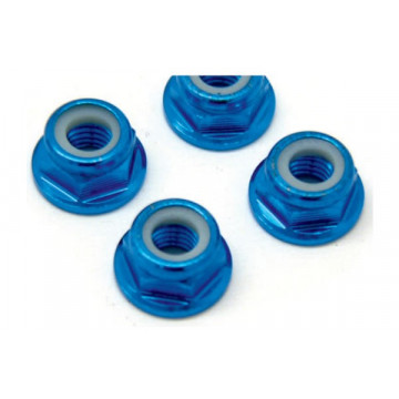 Set piulite roti tip M5 Fastrax din aluminiu, cu flansa si autoblocare