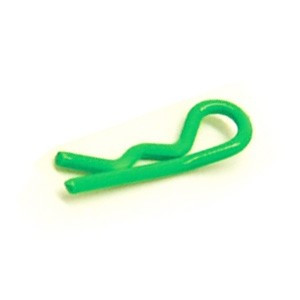 Cleme mici de caroserie, culoare verde fosforescent (6buc.)