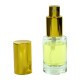 Sticluta cu pulverizator si capac metal gold ptr. parfum - Minerva Slim 12 ml