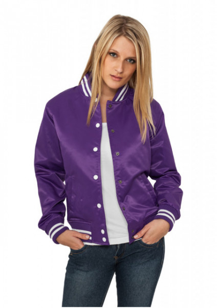 Ladies Shiny College Jacket
