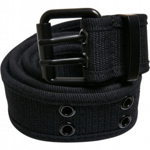Double Thorn Buckle Canvas Belt black L/XL