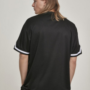 Oversized Stripes Mesh Tee