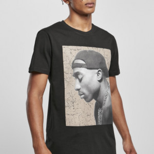 Tupac Cracked Background Tee black L