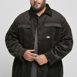Corduroy Shirt Jacket black 3XL