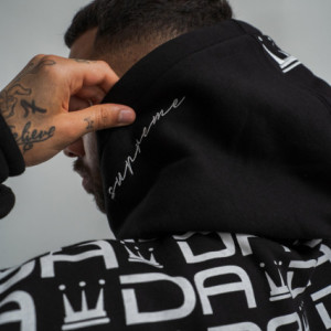 Dada Supreme Gaga Logo Hoodie Black