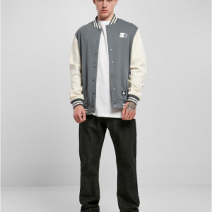 Starter College Fleece Jacket black/white L