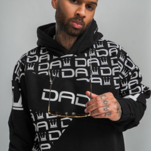 Dada Supreme Gaga Logo Hoodie Black