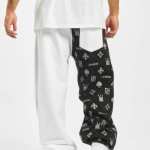 Dangerous DNGRS Men Sweat Pant Half Crown & King in black