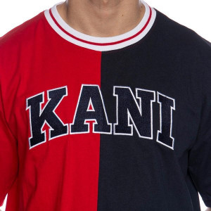 Karl Kani T-shirt College Block Tee red/navy/white