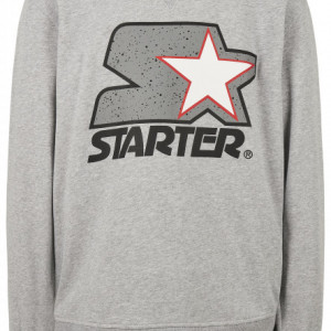 Starter Multicolored Logo Sweat Crewneck heather grey L