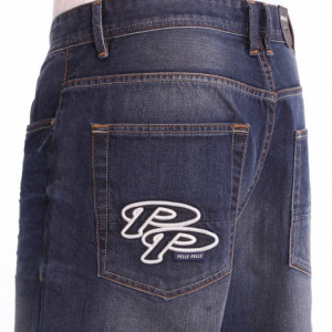 Pelle Pelle Double p denim short