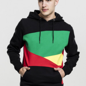 Urban Classics Zig Zag Hoody Rasta