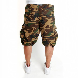 2-PAC ENEMY CARGO SHORTS WOOD CAMO