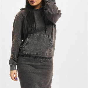 Basic Hoody Dress anthracite L