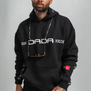 Dada Supreme Taping Hoodie Black
