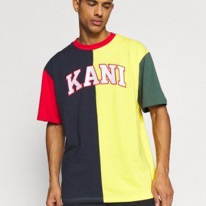 Karl Kani T-shirt College Block Tee navy/yellow/red/green/white