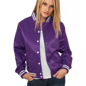 Ladies Shiny College Jacket