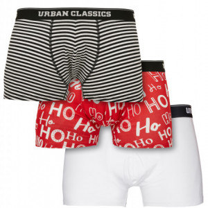 Boxer Shorts 3-Pack hohoho aop+blk/wht+wht 3XL