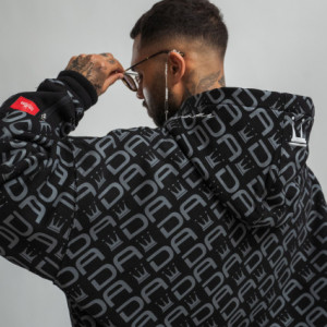 Dada Supreme All Over Zip Hoodie Black