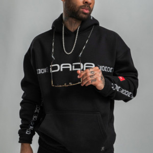 Dada Supreme Taping Hoodie Black