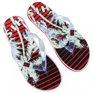 Papuci H.I.S Summer Hausschuh Schwarz Red