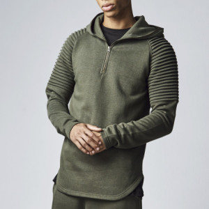 Pleat Sleeves Terry Hoody