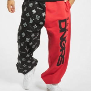 Dangerous DNGRS Half Crown & King Sweatpants Black/Red