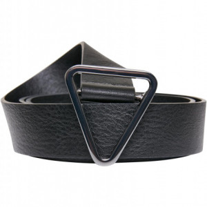 Synthetic Leather Triangle Buckle Belt black L/XL