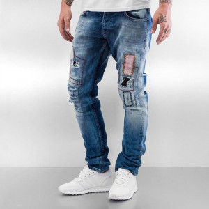 2Y Patches Jeans Light Blue