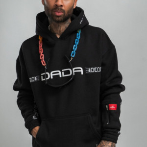 Dada Supreme Taping Hoodie Black