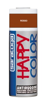 Vopsea spray "HAPPY COLOR" acrilic GRUND ANTIRUGINA ROSU 400ml