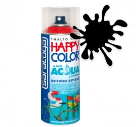 VOPSEA SPRAY "HAPPY COLOR AQUA" PE BAZA DE APA NEGRU LUCIOS RAL 9005 - 400ml