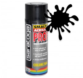Spray email lucios SMALTO acrilic profesional NEGRU MAT RAL9005 - 400ml