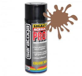 Spray email lucios SMALTO acrilic profesional TRANSPARENT MARONIU RAL8025 - 400ml