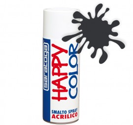 Vopsea spray "HAPPY COLOR" acrilic GRI NEGRU RAL 7021 400ml