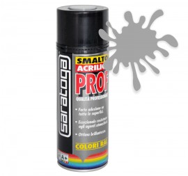 Spray email lucios SMALTO acrilic profesional TRANSPARENT ALUMINIU RAL9006 - 400ml