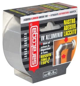 Banda adeziva din aluminiu lacuit - 40mm x 9m - culoare maro
