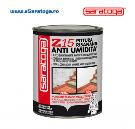 Solutie tip vopsea, antiumiditate, pentru interior si exterior, previne aparitia petelor si mirosurilor neplacute de mucegai, previne desprinderea de tencuiala sau vopsea - 750ml