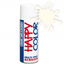 Vopsea spray "HAPPY COLOR" acrilic ALB LUCIOS RAL 9010 - 400ml