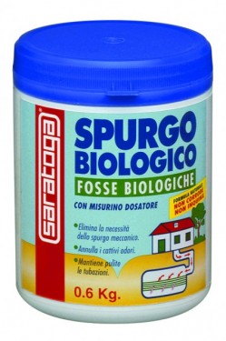 Pachet 12 buc - Bioactivator biologic SPURGO BIOLOGICO SARATOGA pentru curatat fose septice - 0.6 kg