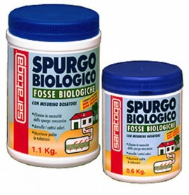 Pachet 12 buc - Bioactivator biologic SPURGO BIOLOGICO SARATOGA pentru curatat fose septice - 0.6 kg