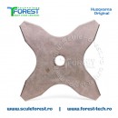 Disc (cutit) motocoasa Husqvarna pt.iarba, 275mm, 4 cutite | SculeForest