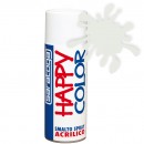 Vopsea spray "HAPPY COLOR" acrilic ALB GHIATA RAL 9002 - 400ml