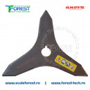 Disc (cutit) motocoasa Anova pt.iarba, 255 mm, 3 cutite | SculeForest