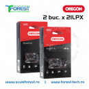 Pachet 2 lanturi drujba Oregon 18"(45cm), 36 dinti, pas 325, canal 1.5mm 21LPX
