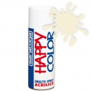 Vopsea spray "HAPPY COLOR" acrilic ALB PERLA RAL 1013 - 400ml