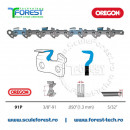 Pachet 3 lanturi drujba Oregon 16"(40cm), 28 dinti, pas 3/8, canal 1.3mm 91P