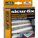 Banda auto-adeziva antiderapanta SICUR-FIX negru - bobina 25mm x 5m