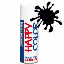Vopsea spray "HAPPY COLOR" acrilic NEGRU LUCIOS RAL 9005 - 400ml